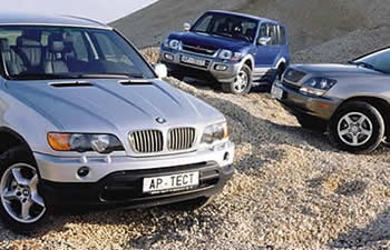 BMW X5, Mitsubishi Pajero, Lexus RX 300