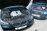   BMW 545i  Audi A6 4.2 quattro