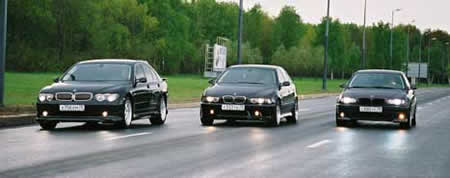 BMW 545i E39, BMW 318i E46, BMW 745i E65